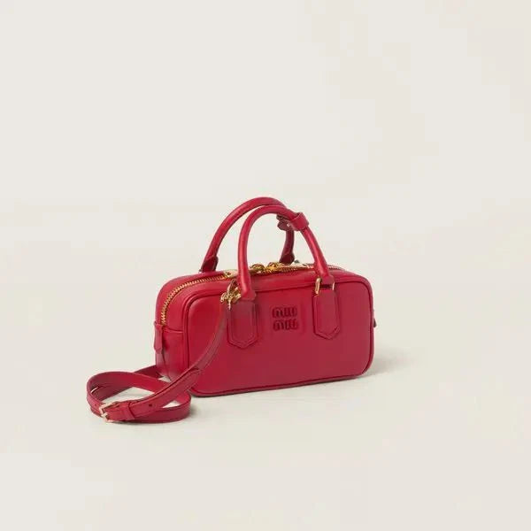 OUVALIA Luxury Edit | Miu Miu Arcadie Leather Red Bag