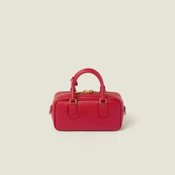 OUVALIA Luxury Edit | Miu Miu Arcadie Leather Red Bag
