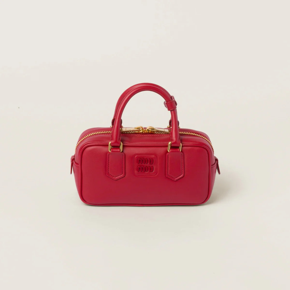 OUVALIA Luxury Edit | Miu Miu Arcadie Leather Red Bag