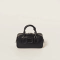 OUVALIA Luxury Edit | Miu Miu Regular Arcadie Leather Bag Black