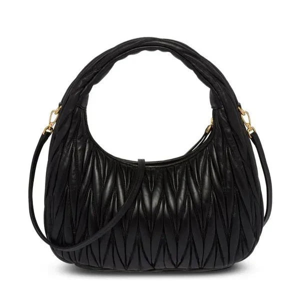 OUVALIA Luxury Edit | Miu Miu Small Miu Wander Black Matelassé Bag