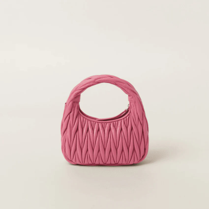 OUVALIA Luxury Edit | Miu Miu Wander Quilted Nappa Leather Hobo Bag