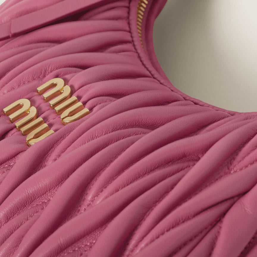 OUVALIA Luxury Edit | Miu Miu Wander Quilted Nappa Leather Hobo Bag