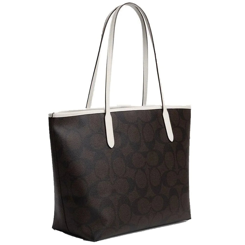 OUVALIA Luxury Edit | Coach City Tote Bag In Signature Canvas