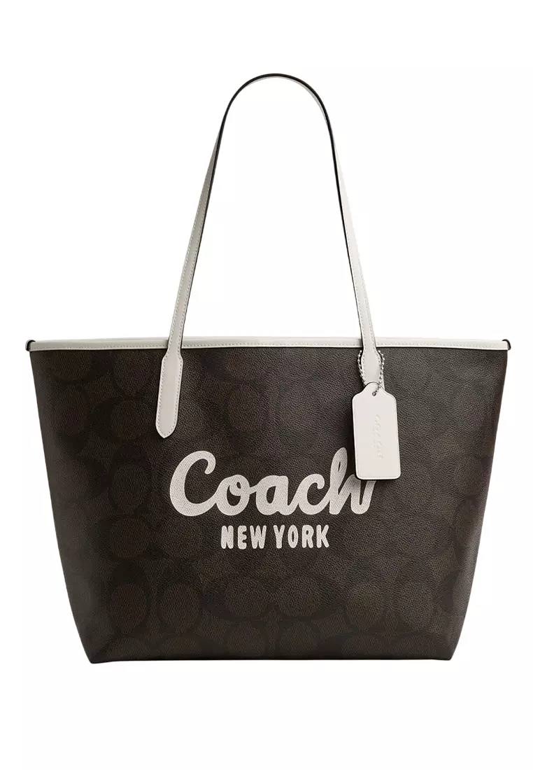 OUVALIA Luxury Edit | Coach City Tote Bag In Signature Canvas