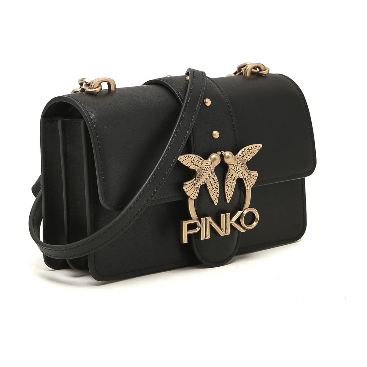 OUVALIA Luxury Edit | Pinko Leather Shoulder Bag Love Mini Icon