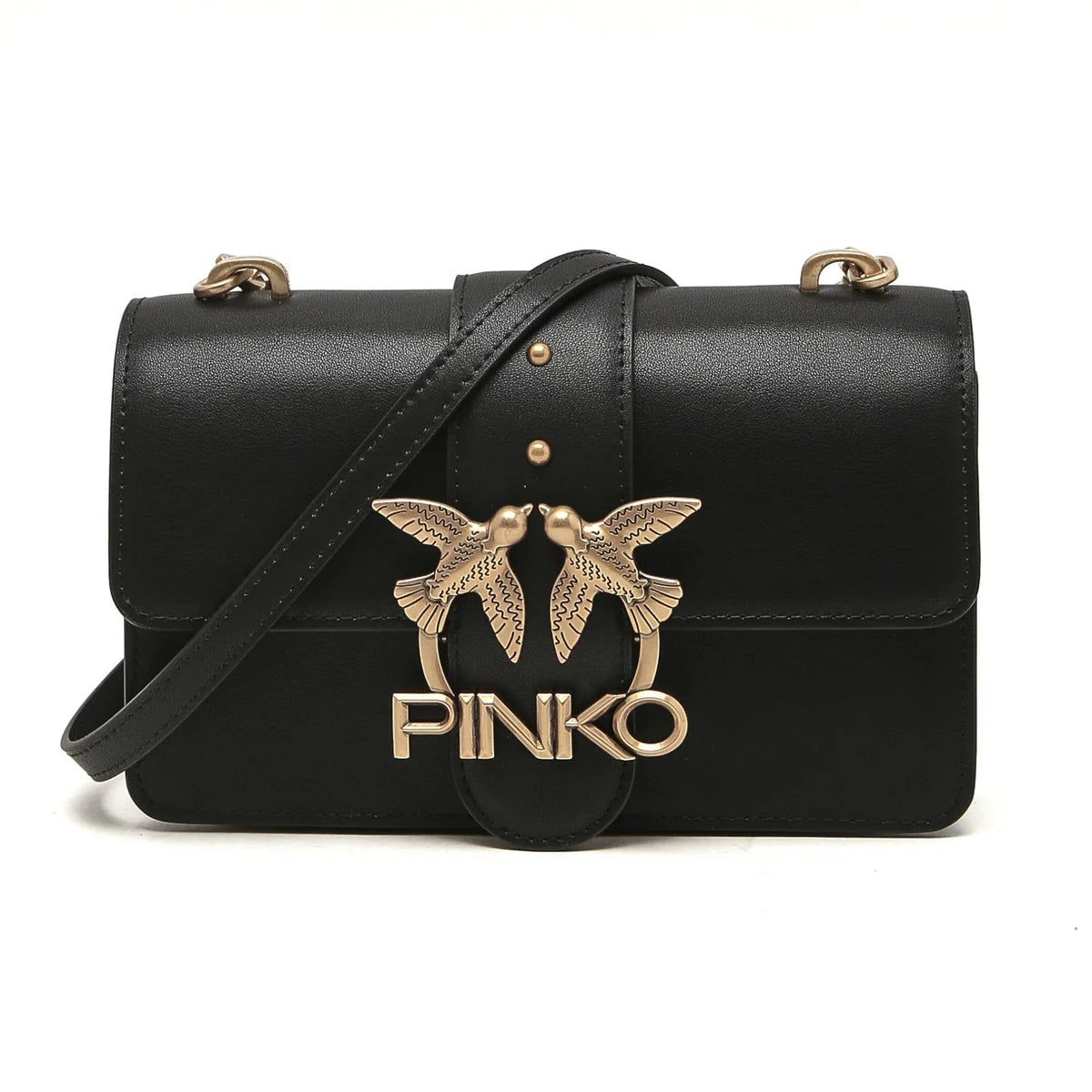OUVALIA Luxury Edit | Pinko Leather Shoulder Bag Love Mini Icon