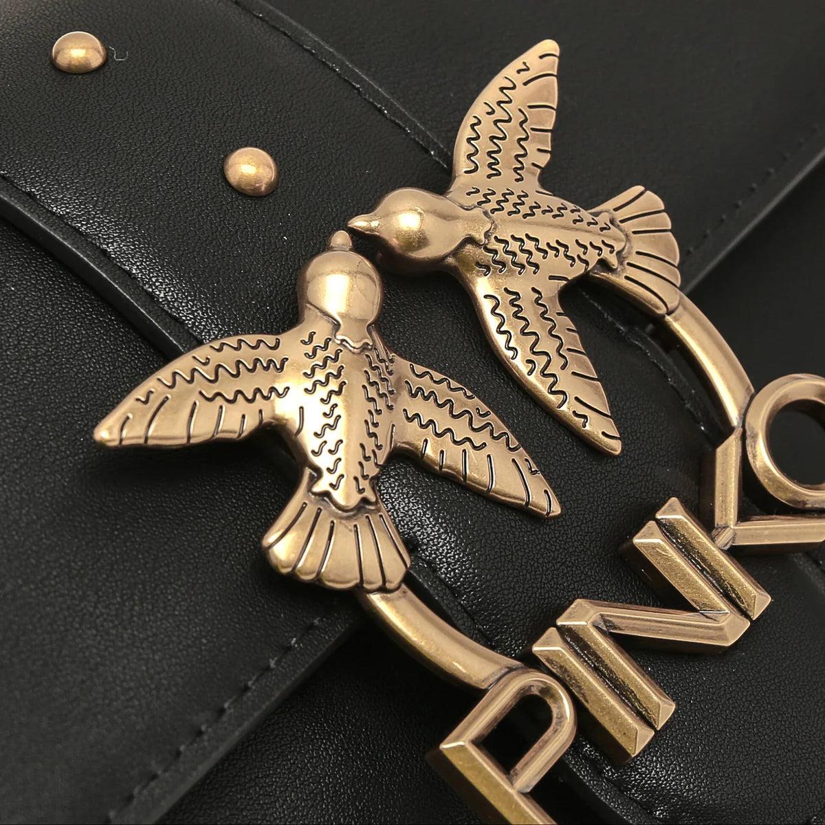 OUVALIA Luxury Edit | Pinko Leather Shoulder Bag Love Mini Icon