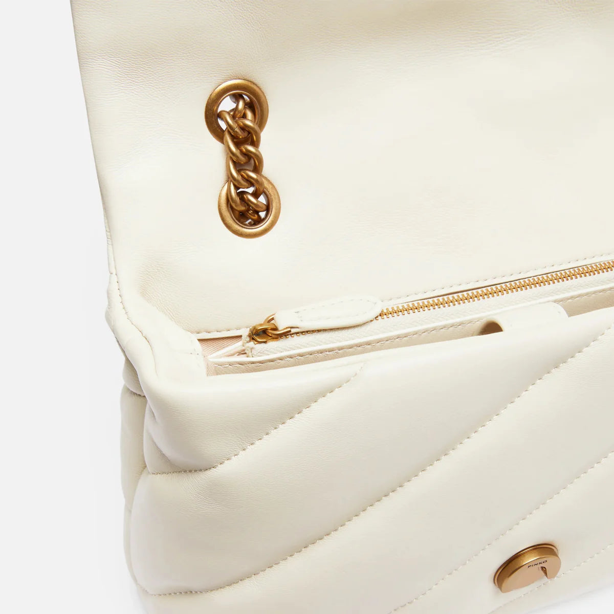 OUVALIA Luxury Edit | Pinko  Love Baby Puff Leather Crossbody Bag