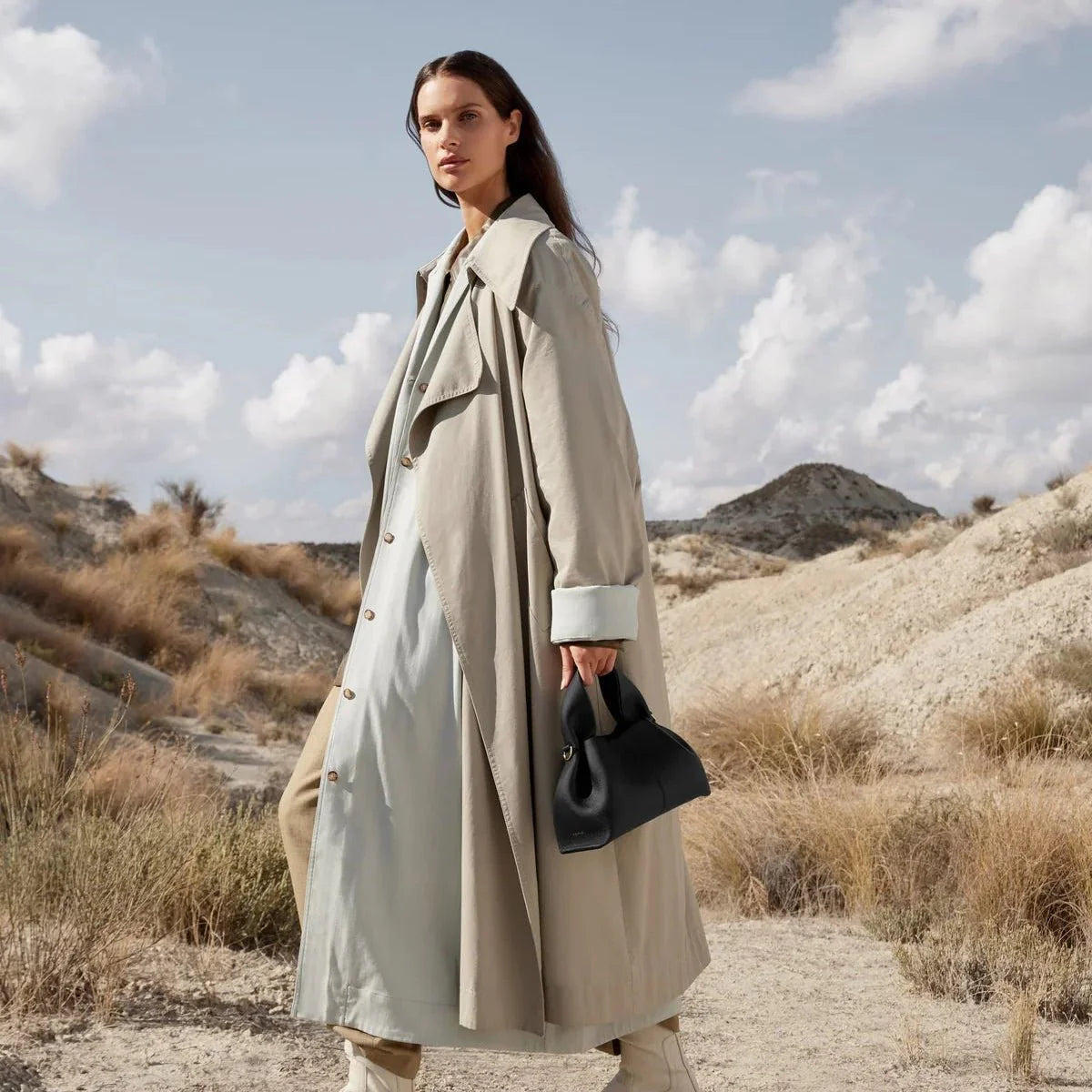 OUVALIA Luxury Edit | Polène Numéro Neuf Mini Edition Textured Black