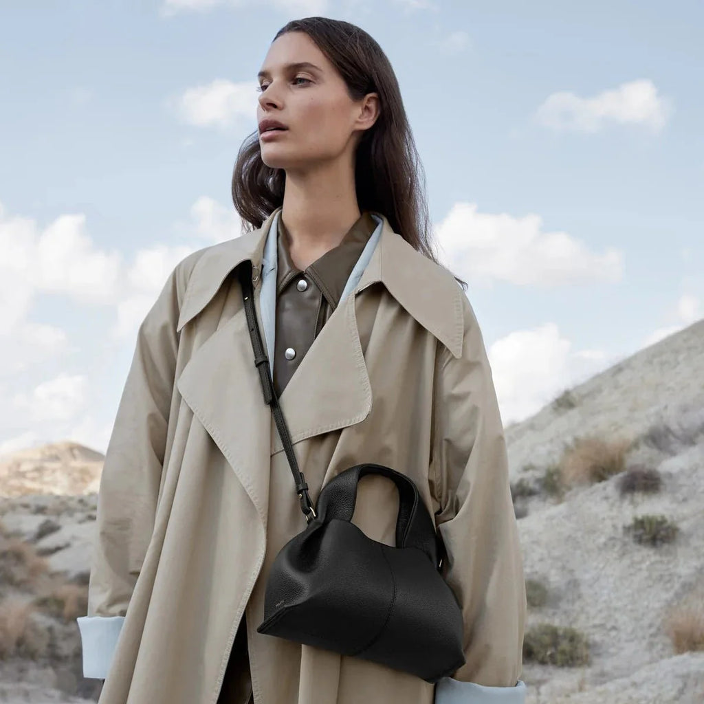 OUVALIA Luxury Edit | Polène Numéro Neuf Mini Edition Textured Black