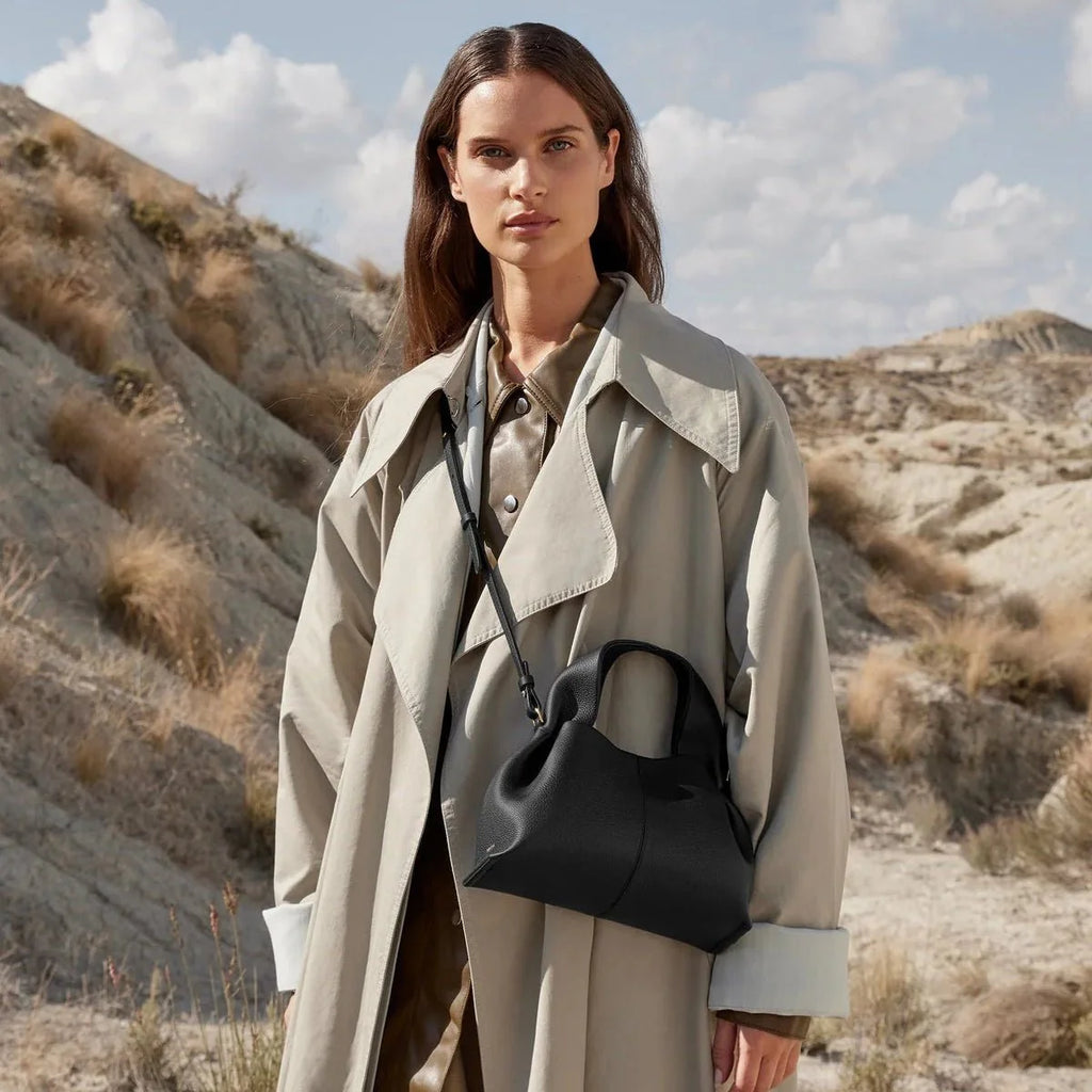 OUVALIA Luxury Edit | Polène Numéro Neuf Mini Edition Textured Black
