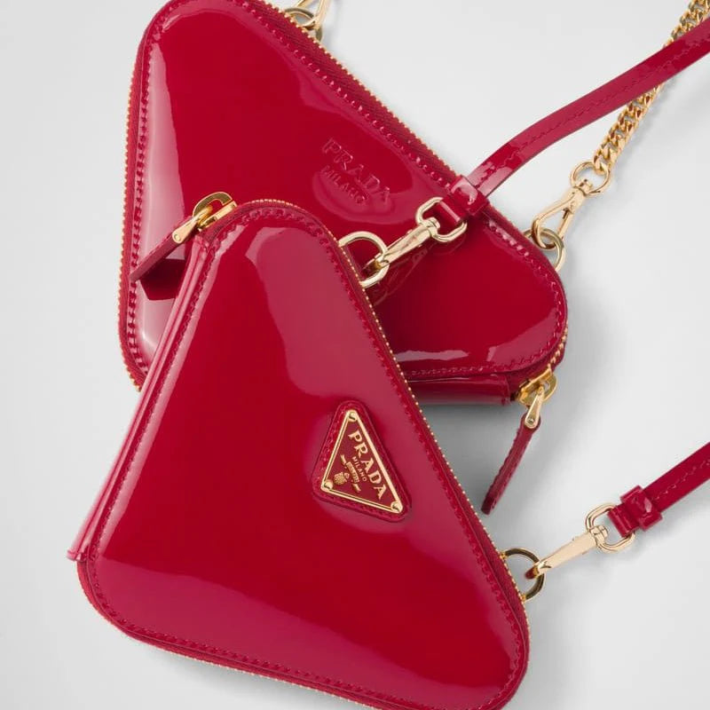 OUVALIA Luxury Edit | Prada Patent Leather Mini Pouch