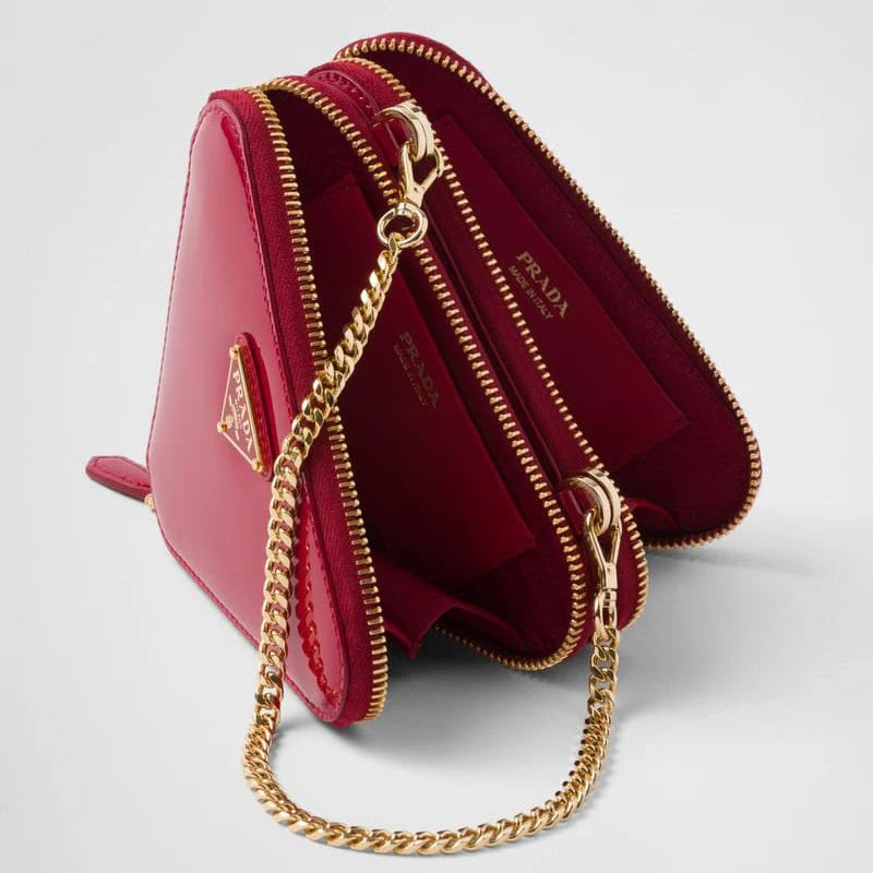 OUVALIA Luxury Edit | Prada Patent Leather Mini Pouch