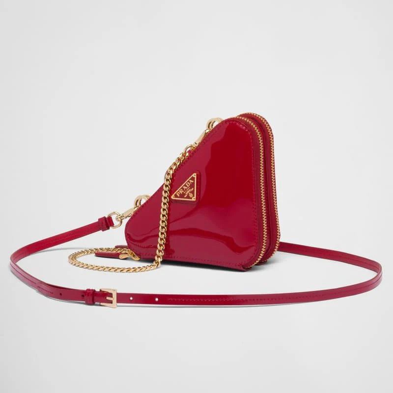 OUVALIA Luxury Edit | Prada Patent Leather Mini Pouch