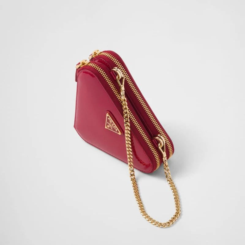 OUVALIA Luxury Edit | Prada Patent Leather Mini Pouch