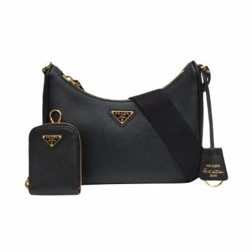 OUVALIA Luxury Edit | Prada Saffiano Lux Mini Shoulder Bag Black