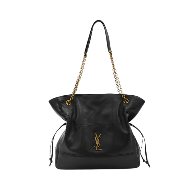 OUVALIA Luxury Edit | Yves Saint Laurent Jamie Shopping Bag – Black Quilted Leather With Tonal