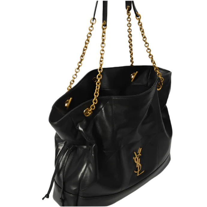OUVALIA Luxury Edit | Yves Saint Laurent Jamie Shopping Bag – Black Quilted Leather With Tonal