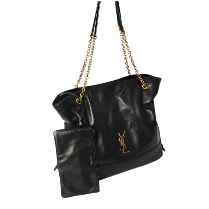 OUVALIA Luxury Edit | Yves Saint Laurent Jamie Shopping Bag – Black Quilted Leather With Tonal