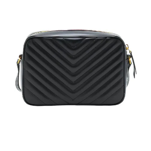 OUVALIA Luxury Edit | Saint Laurent Lou Camera Bag Black Leather