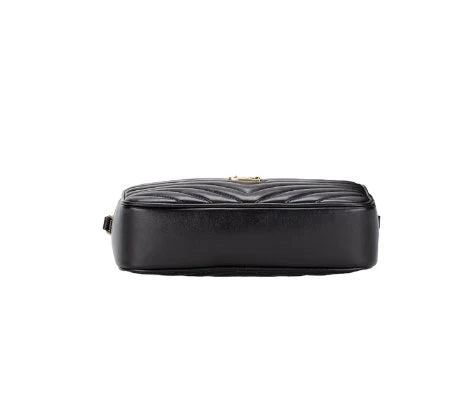 OUVALIA Luxury Edit | Saint Laurent Lou Camera Bag Black Leather