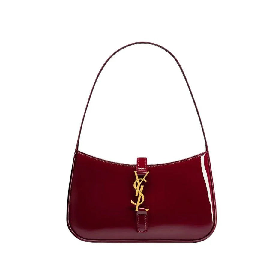 OUVALIA Luxury Edit | YSL Burgundy Hobo Bag