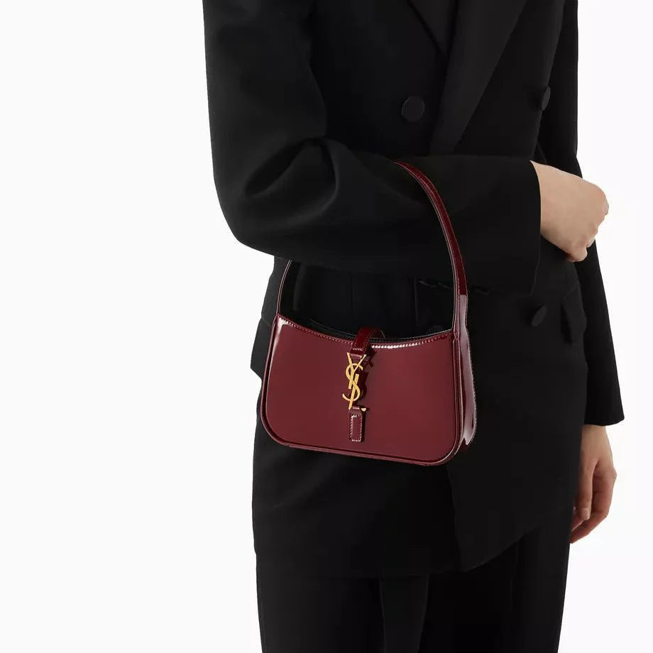 OUVALIA Luxury Edit | YSL Burgundy Hobo Bag