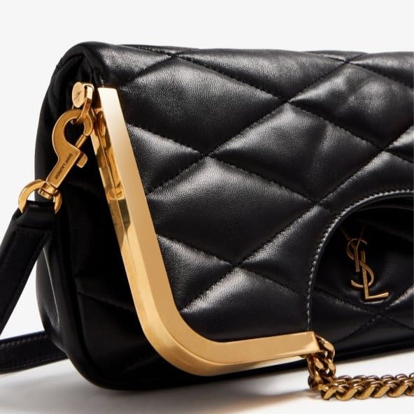 OUVALIA Luxury Edit | Yves Saint Laurent Cerniera Quilted Leather Top-Handle Bag