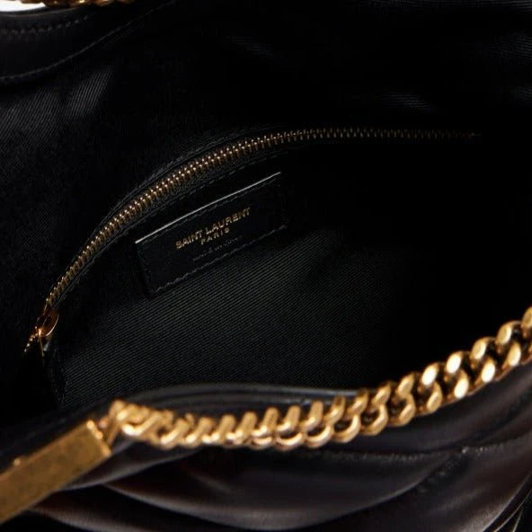 OUVALIA Luxury Edit | Yves Saint Laurent Cerniera Quilted Leather Top-Handle Bag