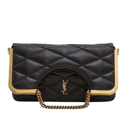 OUVALIA Luxury Edit | Yves Saint Laurent Cerniera Quilted Leather Top-Handle Bag