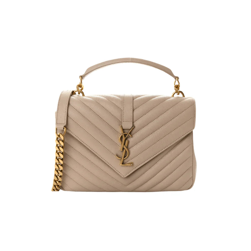 OUVALIA Luxury Edit | Yves Saint Laurent Collège Medium Leather Shoulder Bag