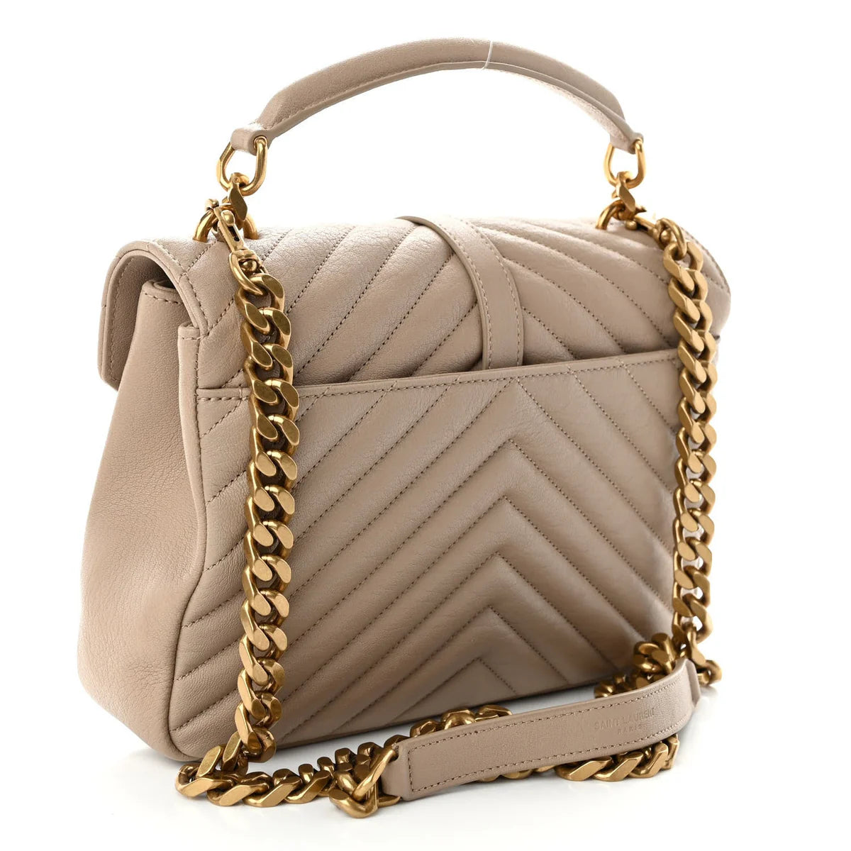 OUVALIA Luxury Edit | Yves Saint Laurent Collège Medium Leather Shoulder Bag
